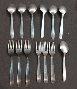 Set of 7 Spoons and 6 Forks