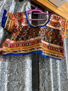 Vibrant Embroidered Folk Skirt