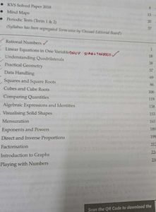 Oswaal NCERT &amp; CBSE Class 8 Math Question Bank