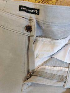 Light Blue Casual Pants