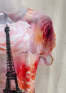 Eiffel tower print top