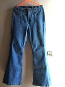 Flared Denim Jeans