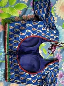 Blue Paisley Print Blouse