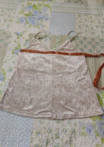 Crushed Velvet Camisole Top