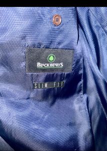Blackberry Men's Striped Blazer