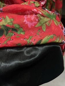 Floral Wrap Midi Dress