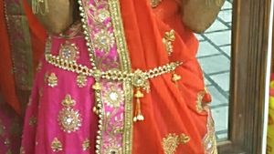 Elegant Pearl &amp; Gold Indian Waist Belt