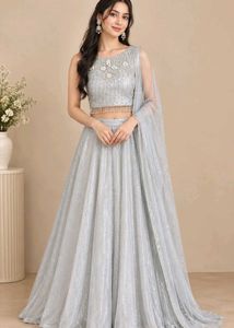 Embellished Ethnic Blouse and lehenga