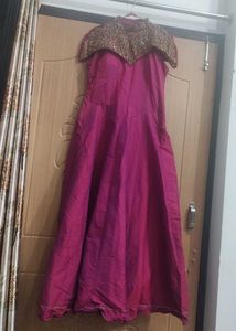 Elegant Magenta Celebrity Gown