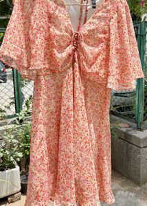 Chic Floral Print Midi Dress