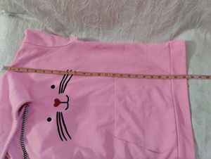 Cute Pink Cat Hoodie