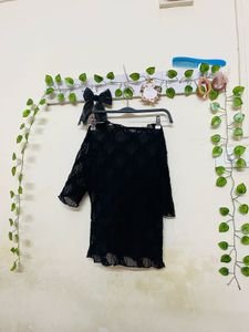 Black Mesh Top Looks Very Nice When Styled