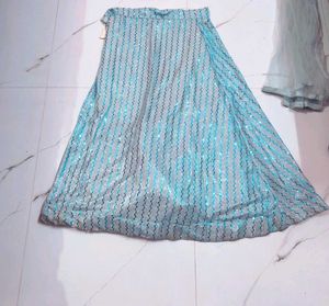 Light Blue Embroidered Lehenga Choli