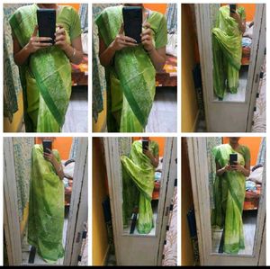 satin glossy Saree