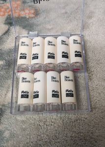 Blue Heaven Matte Love Lipstick Set 10