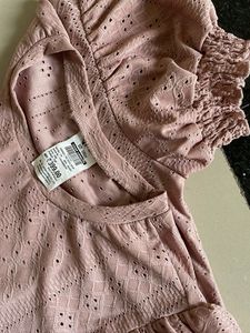 Chic Pink Puff Sleeve crop Top