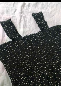 Chic Black &amp; White Polka Dot Dress