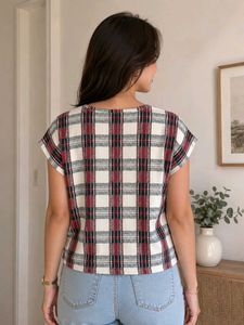 Classic Plaid Cropped Top ✨️🎀