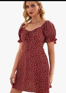 sale!!!Floral Print Mini Dress