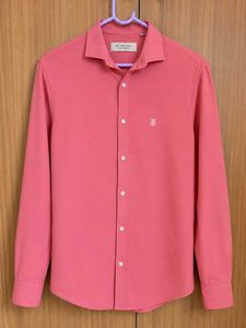 Burberry Men's Pink Button-Up Shirt
