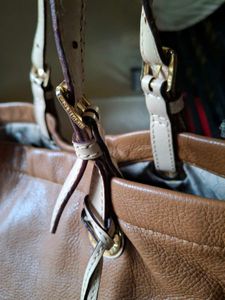 Michael Kors Tan Leather Tote Bag
