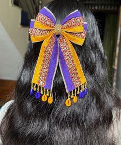 Embellished Festive Hair Bow