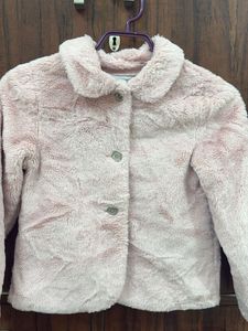 Soft Pink Faux Fur Jacket