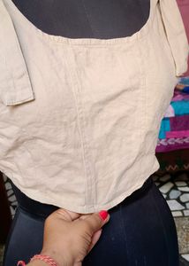 Crop Top Cum Blouse Top