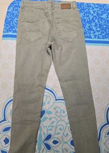 Zudio Men's Faded Green Denim