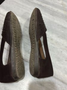 Stylish Brown Cutout Sandals