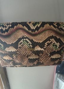 Van Heusen Snake Print Clutch