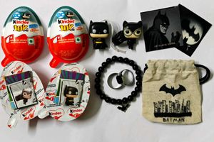 DC Kinder Joy Batman Toy and Accessories Bundle