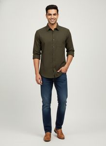 Cantabil Cotton Rich Men's Shirt