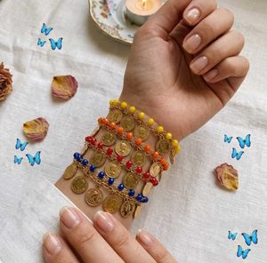 Aesthetic Multi-Layer Coin Charm Bracelets