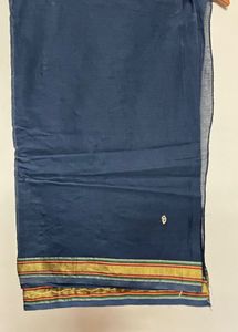 Elegant Navy Blue Embroidered Saree