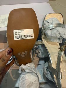 Kresha Bajaj x Cai Sparkling Floral Heeled Sandals