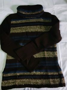 Cozy Striped High neck Sweater