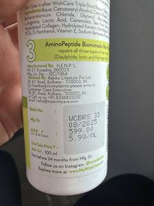 WishCare Triple Bond Repair Booster Serum
