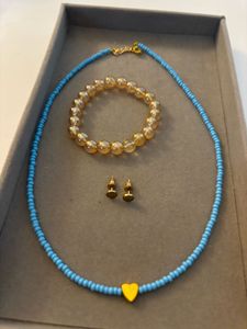 Boho Beaded Necklace &amp; Bracelet Set