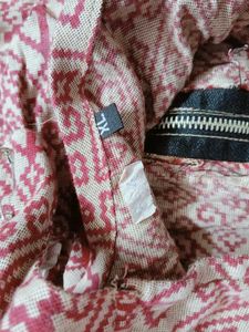 Elegant Maroon Printed Ethnic Gown