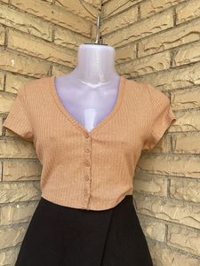 Cute Ribbed Crop Top