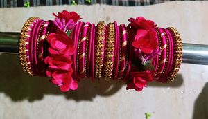 Rani Flower Bangles Set