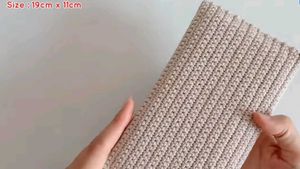 Handmade Crochet Clutch with Rose Design