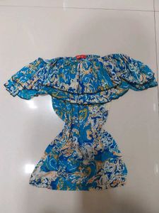 Off-Shoulder Floral Blouse