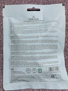 Vedic line Ashwagandha Tan Clear Facial Kit