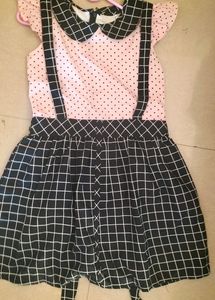 Black Pink Dress For Girls
