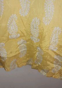 Yellow Kurta Set with White Pants