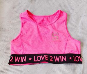 Pink Sports Bra