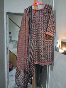Printed Kurta Set with Dupatta XXL