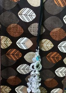 Silver Gota Parandi with Black Dori